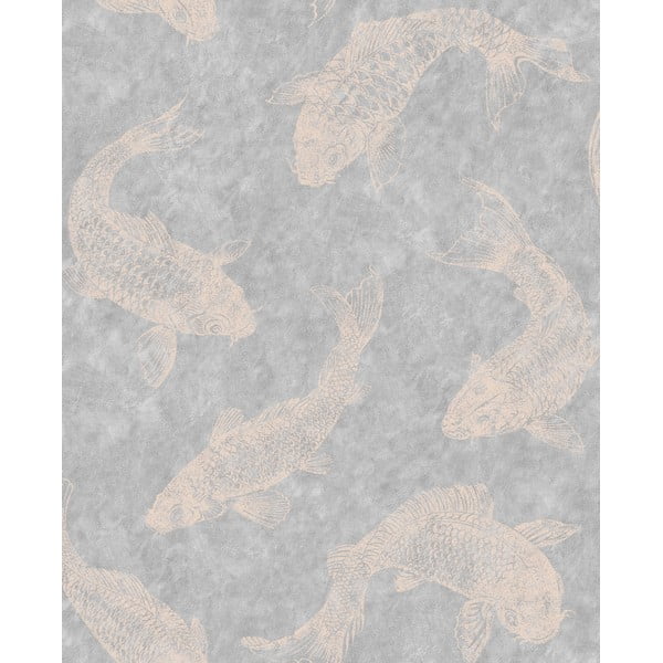 Pisces Slate szürke tapéta, 0,52 x 10 m - Graham & Brown