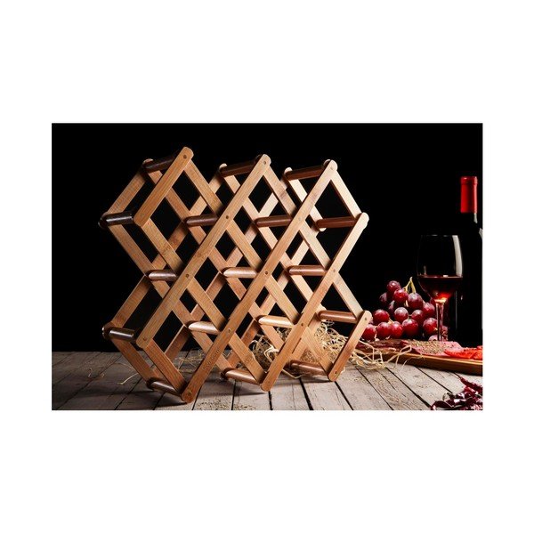 Olivia borosüveg tartó bambusz állvány - Bambum-image-1