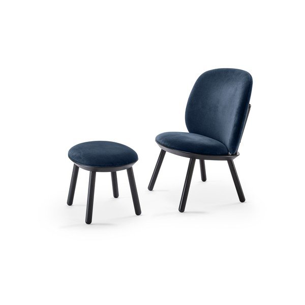 Naïve kék-fekete bársony lábtartó - EMKO-image-3