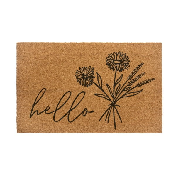 Kókuszrost lábtörlő 75x45 cm Hello & Flowers - Hanse Home