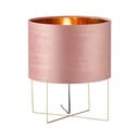 Rózsaszín asztali lámpa textil búrával (magasság 43 cm) Aura – Fischer & Honsel
