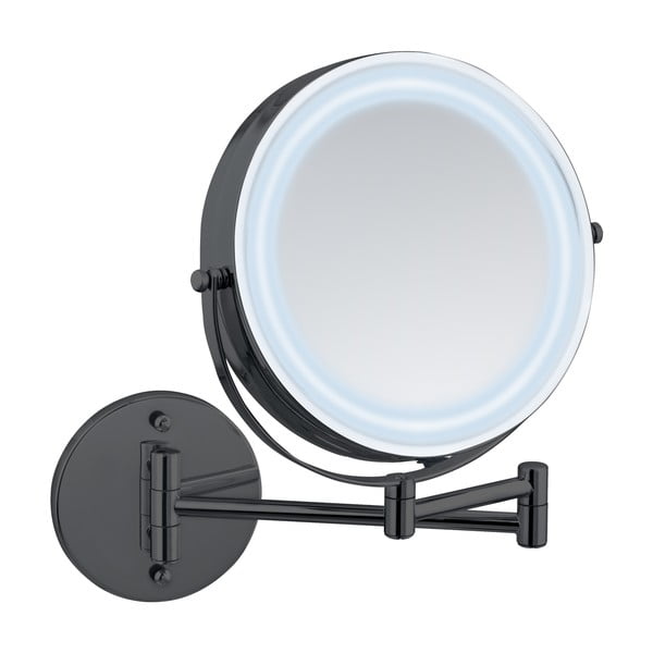 Nagyítós kozmetikai tükör világítással (ötszörös nagyítás) ø 25,5 cm Lumi – Wenko
