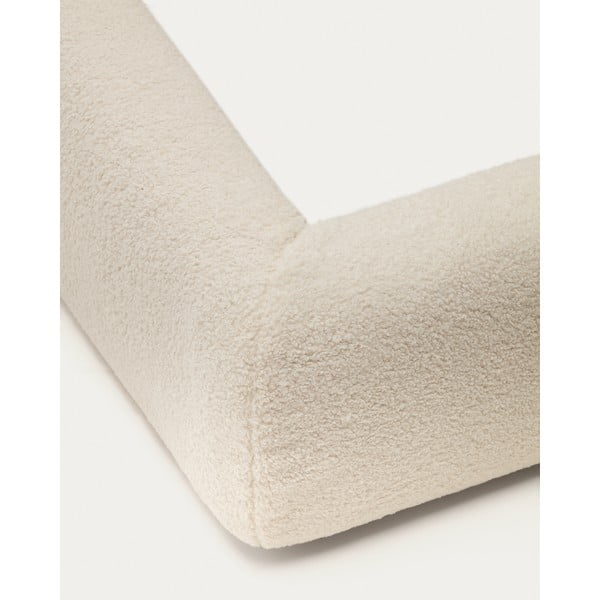 Bézs kárpitozott franciaágy 160x200 cm Martina – Kave Home-image-4