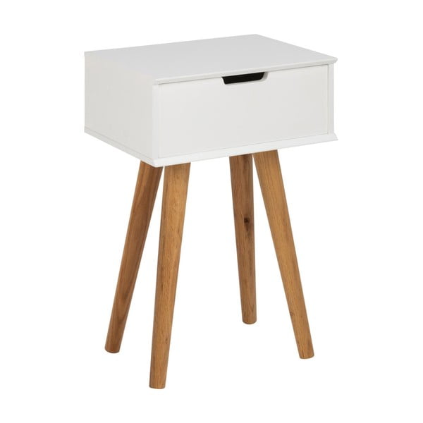 Mitra fehér éjjeliszekrény - Actona-image-3