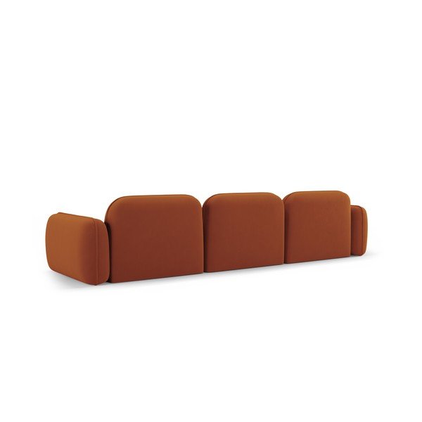Narancssárga bársony kanapé 320 cm Audrey – Interieurs 86-image-3