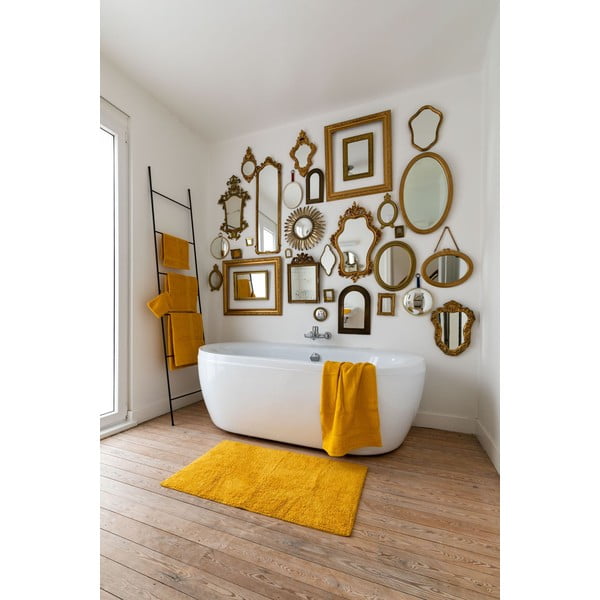 Okkersárga fürdőszobai kilépő 100x60 cm Riva - Tiseco Home Studio-image-1