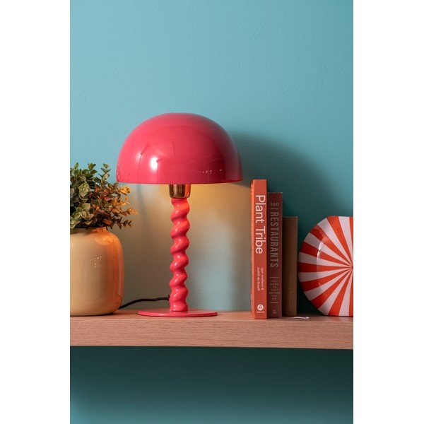 Rózsaszín asztali lámpa fém búrával (magasság 39 cm) Prisa – Leitmotiv-image-1
