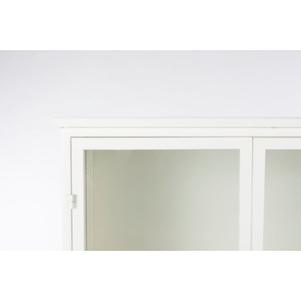 Fehér fém tálalószekrény 35x150 cm Miya – White Label-image-3