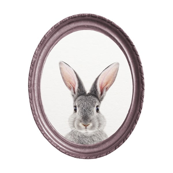 Rabbit ovális fali kép, 40 x 50 cm - Really Nice Things