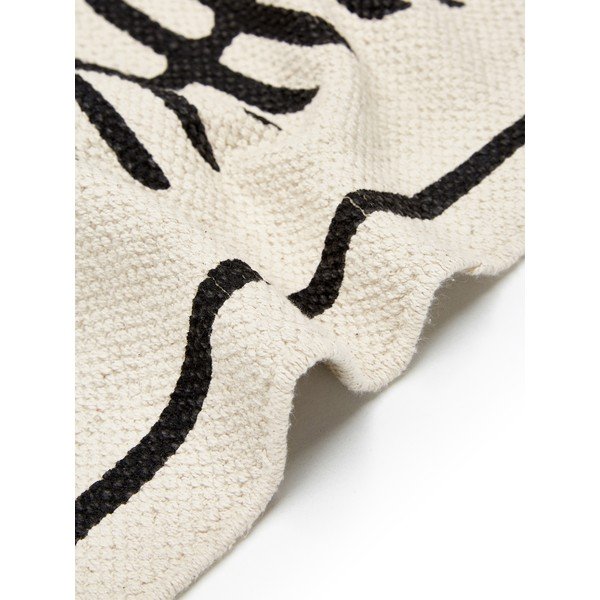 Rita bézs-fekete kézzel szőtt pamut szőnyeg, 70 x 140 cm - Westwing Collection-image-2