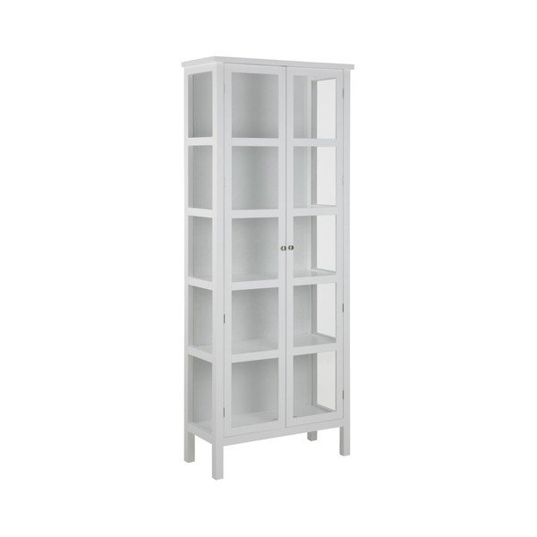 Eton fehér vitrin, magasság 210 cm - Actona-image-1