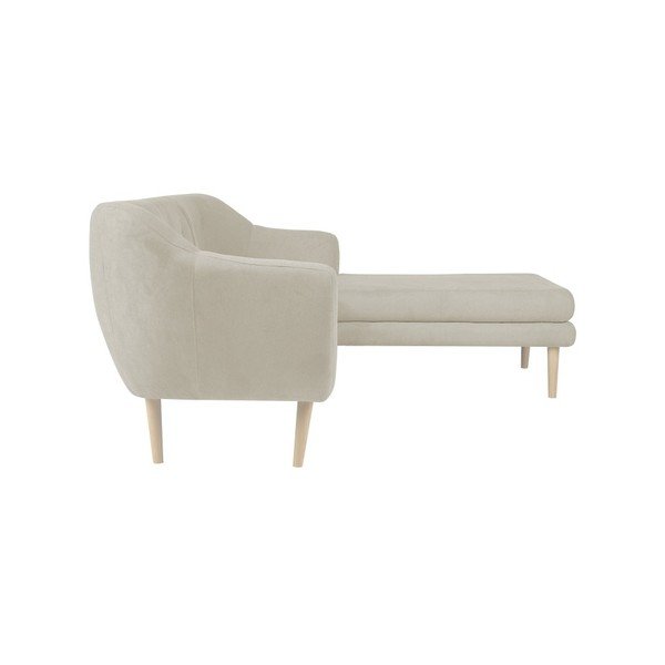 Sicile bézs színű kanapé jobboldali fekvőfotellel - Mazzini Sofas-image-2