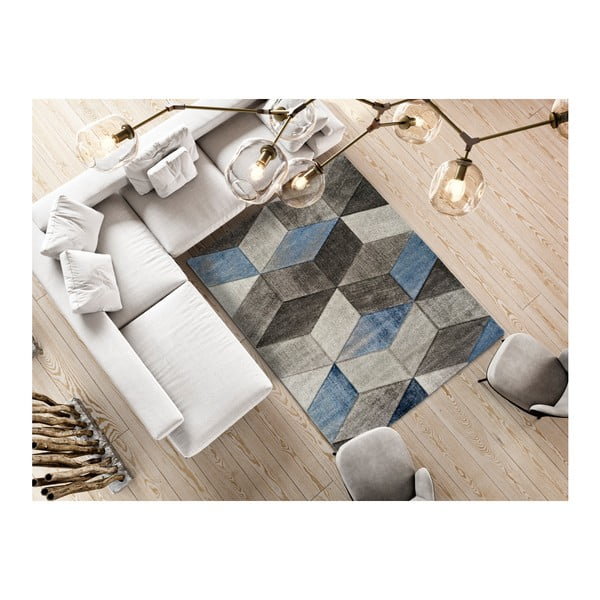 Indigo Azul Robo szürke-kék szőnyeg, 140 x 200 cm - Universal-image-1