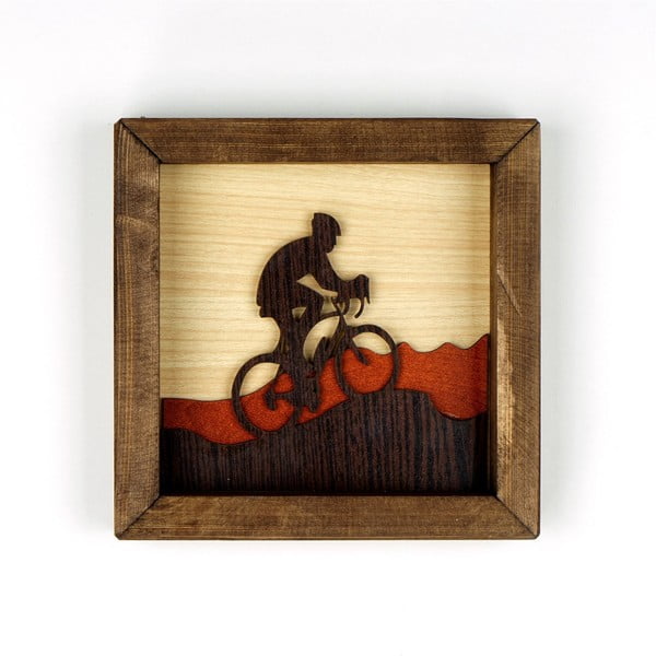 Biker fa kép, 16 x 16 cm - Kate Louise