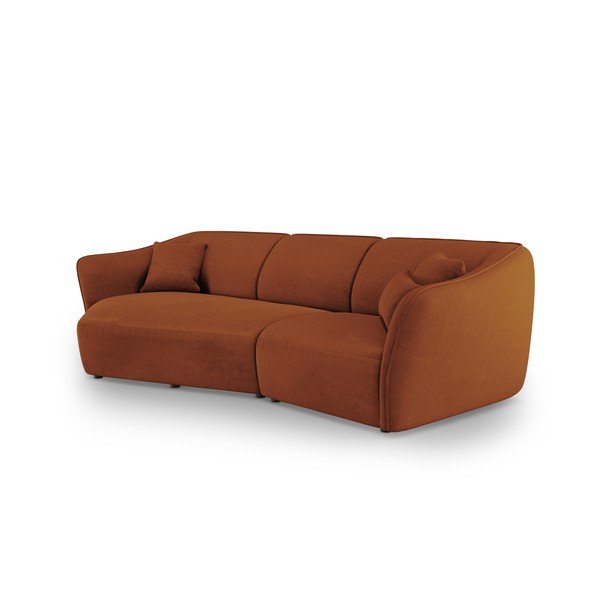 Téglavörös buklé sarokkanapé Tokyo – Cosmopolitan Design-image-1