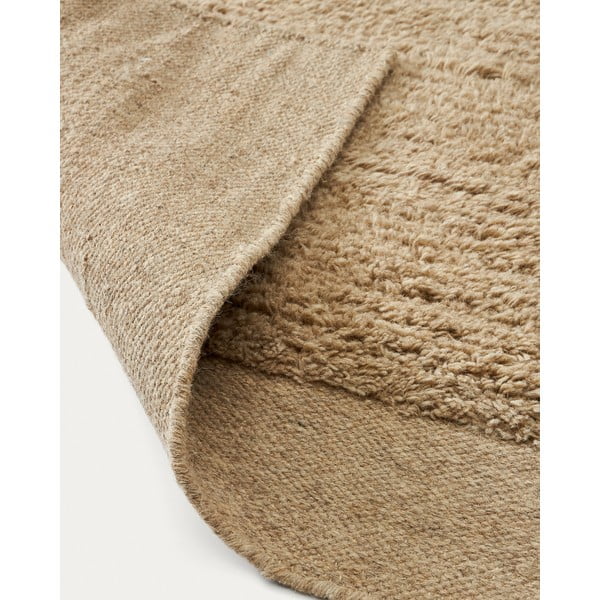 Bézs gyapjú szőnyeg 160x230 cm Marely – Kave Home-image-3