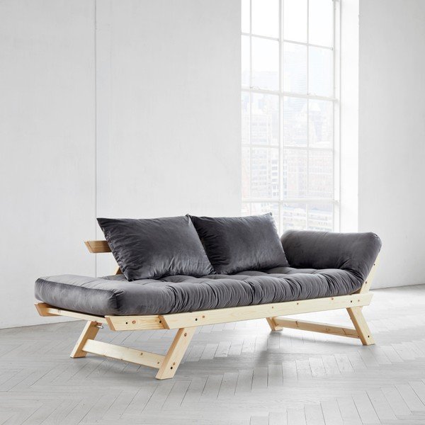 Bebop Natural/Velvet Gray variálható kanapé - Karup-image-2