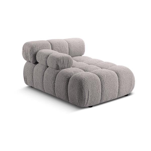 Világosszürke buklé kanapé modul (bal oldali) Bellis – Micadoni Home-image-4