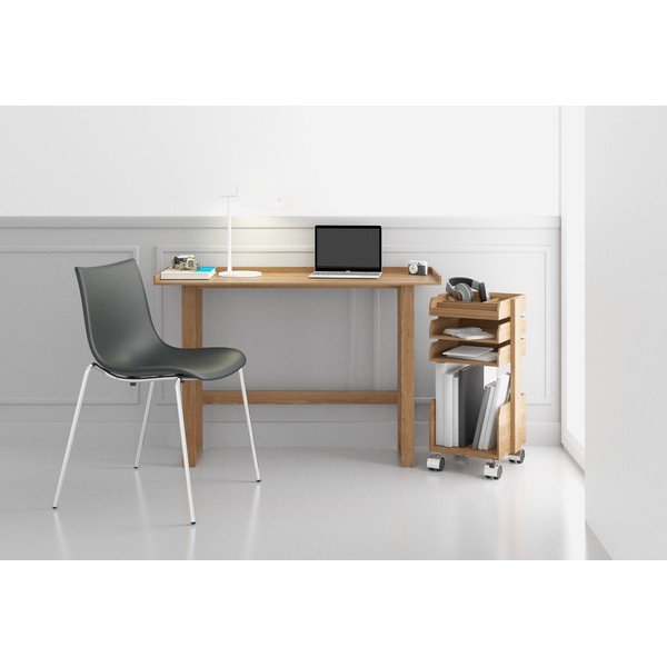 Slim tömör tölgyfa íróasztal - Wireworks-image-1