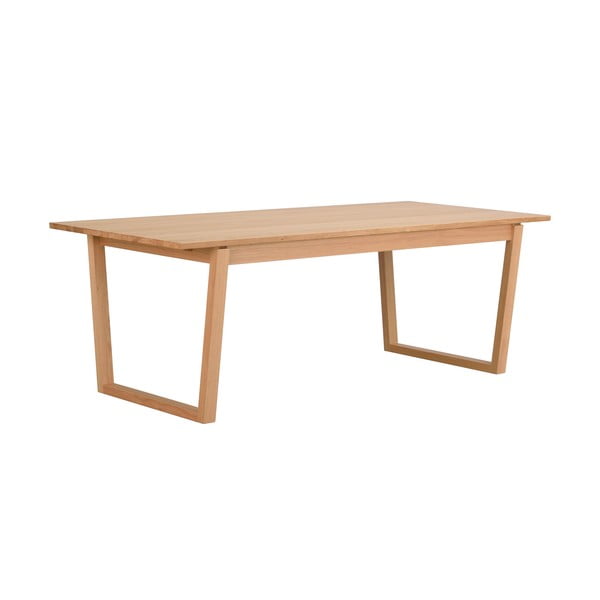 Colonsay natúr színű étkezőasztal tölgyfa dekorral, 215 x 96 cm - Rowico-image-4