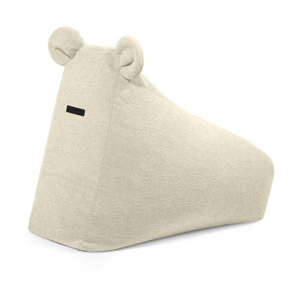Krémszínű buklé gyerek babzsákfotel Snug 80 Bear – SLOWDOWN-image-3
