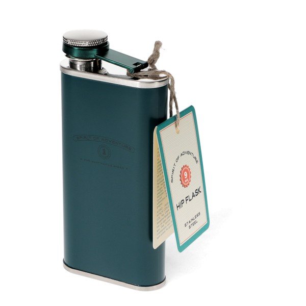 Kékeszöld rozsdamentes acél laposüveg 250 ml Spirit of Adventure – Rex London-image-2