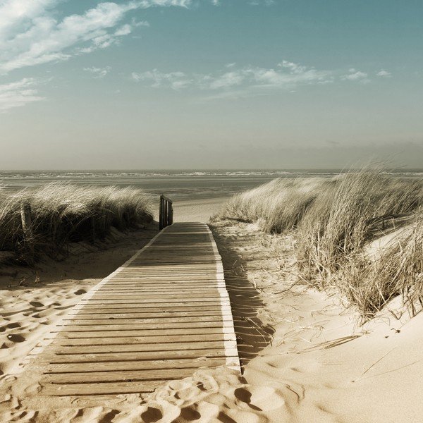 Glasspik Harmony Dunes fali kép, 30 x 30 cm - Styler-image-1