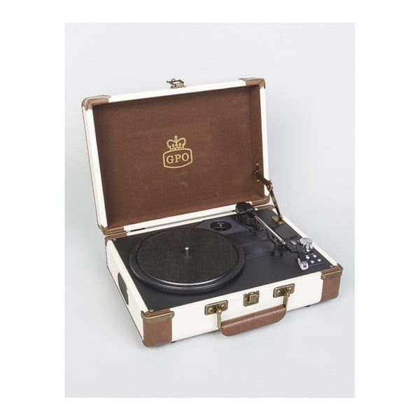 Ambassador bézs-barna lemezjátszó - GPO-image-1