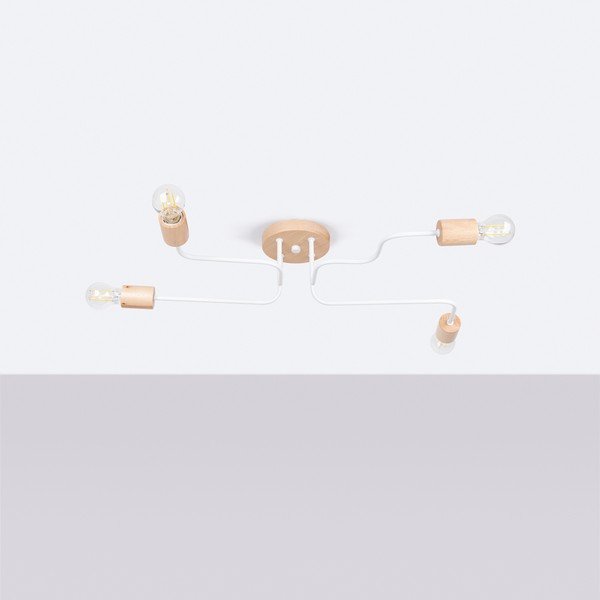 Natúr színű mennyezeti lámpa 58x75 cm Dazzle – Sollux-image-2