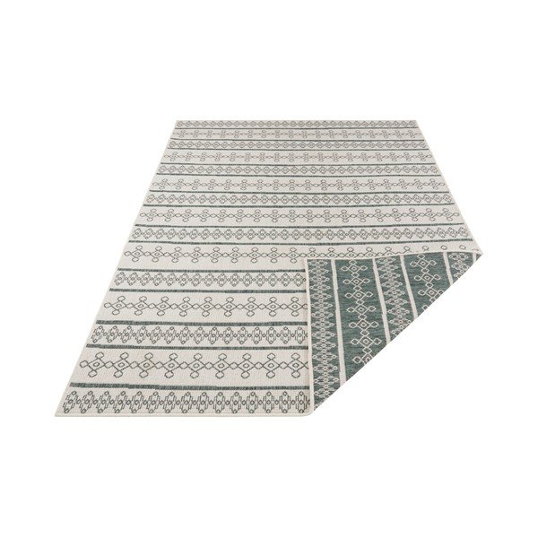 Madeira zöld-krémszínű kétoldalas kültéri szőnyeg, 200 x 290 cm - Bougari-image-1