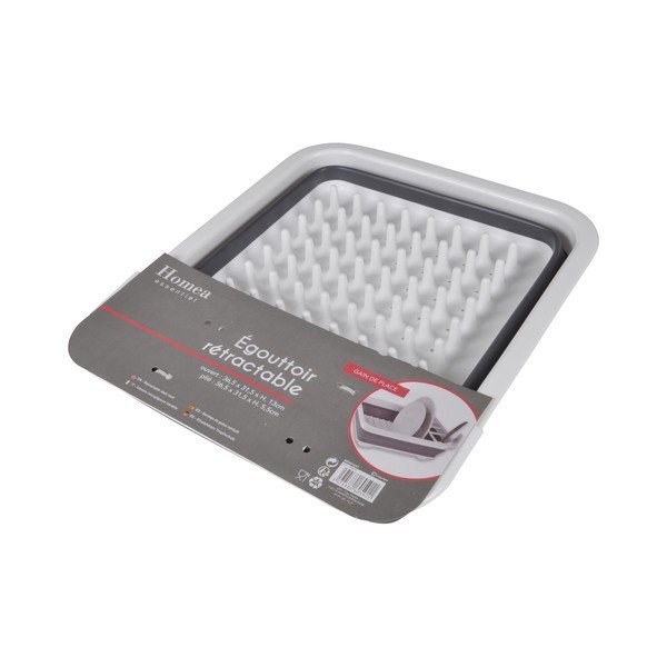 Antracitszürke műanyag edényszárító – Homéa-image-1