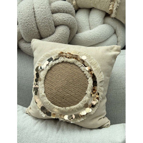 Párnahuzat 43x43 cm Sequins – Mioli Decor-image-1