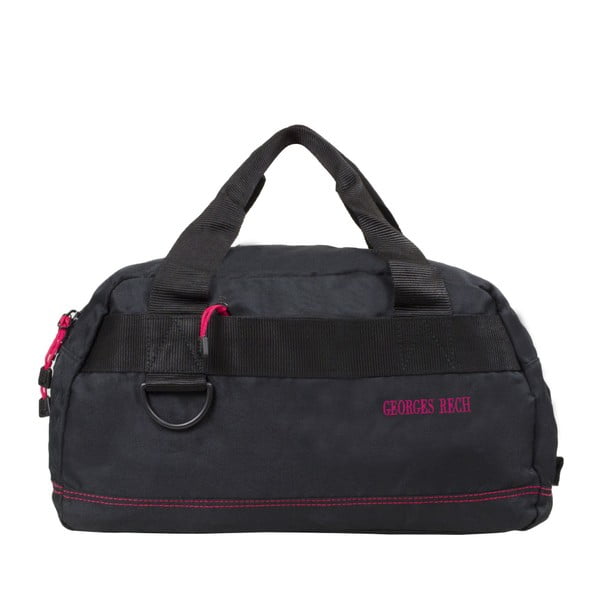 Edimbourg fekete táska rózsaszín részletekkel, 17 l - Bluestar
