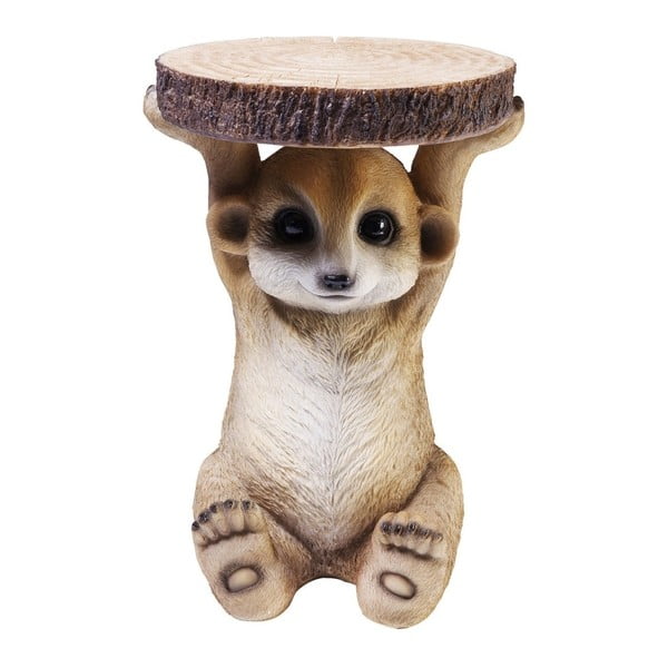 Mongoose állat alakú tárolóasztal, ⌀ 35 cm - Kare Design