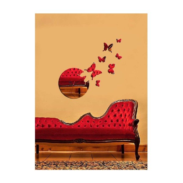 Butterflies dekoratív tükör, 61 x 60 cm-image-1