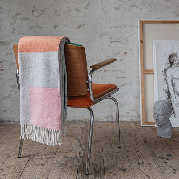 Zöld-téglavörös takaró 125x190 cm Brick – Mette Ditmer Denmark-image-1