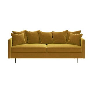 Esme mézsárga bársony kanapé, 214 cm - Ghado
