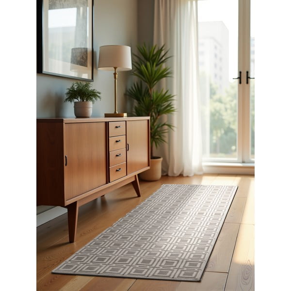 Krémszínű futószőnyeg 80x240 cm Perles Howlite – Elle Decoration-image-3