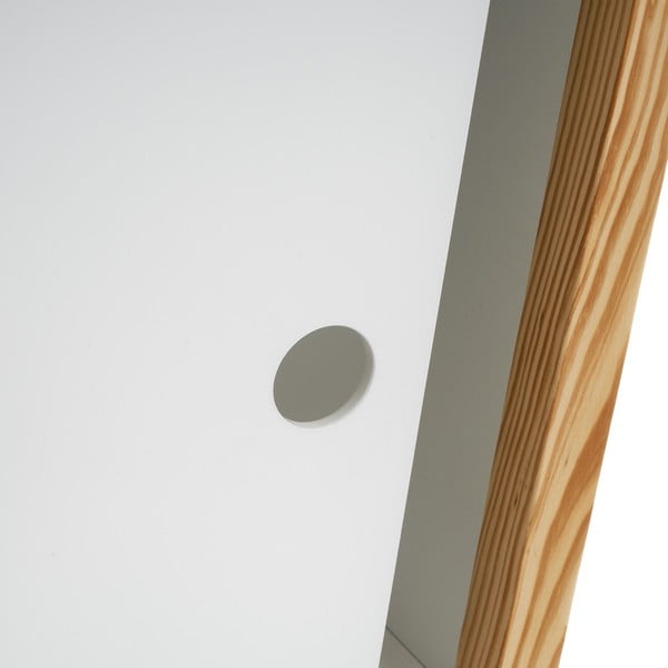 Fehér gyerek könyvespolc tolóajtóval 70x77 cm – Casa Selección-image-4