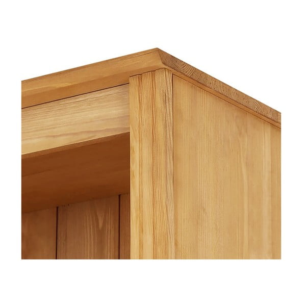 Natúr színű borovi fenyő könyvespolc 296x223 cm Anita – Støraa-image-4