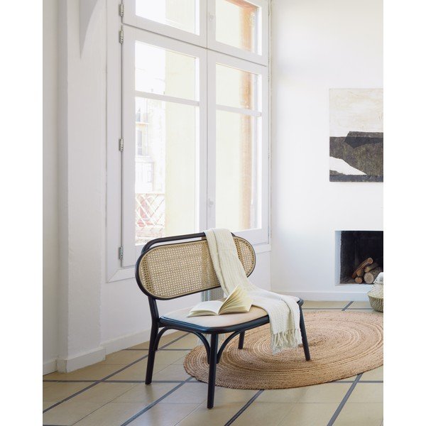 Doriane fekete fotel - Kave Home-image-1