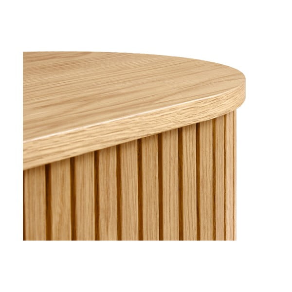 Natúr színű TV-állvány tölgyfa dekorral 56x180 cm Nola – Unique Furniture-image-2