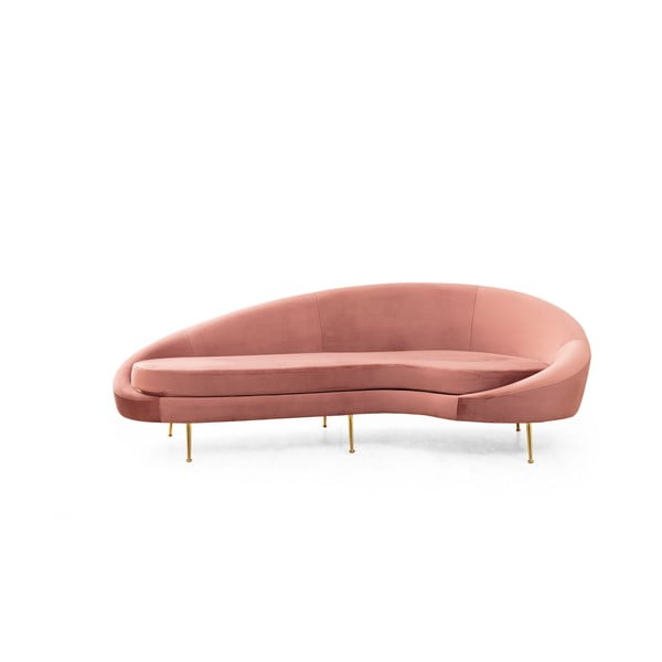 Világos rózsaszín kanapé 255 cm Eses – Artie