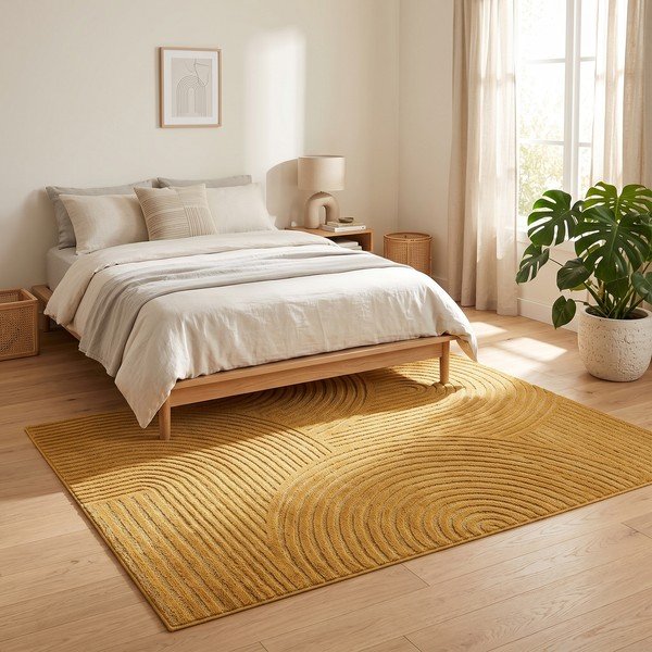 Okkersárga szőnyeg 200x290 cm Whirl – ESTE-image-2