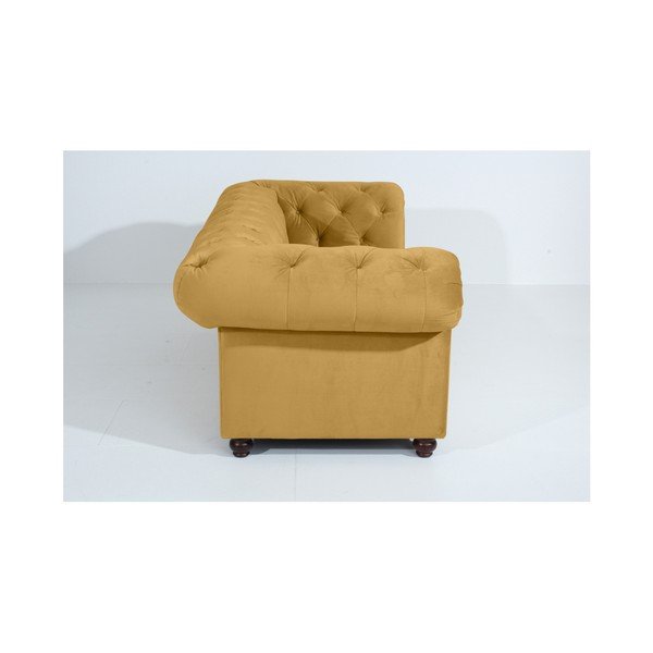 Orleans Velvet sárga kanapé, 216 cm - Max Winzer-image-4