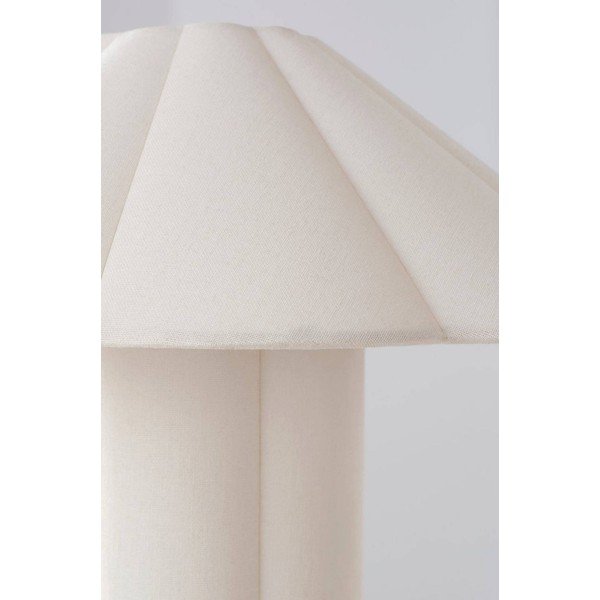 Krémszínű len asztali lámpa (magasság 38 cm) Gerd – Jotex-image-3