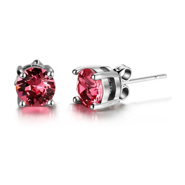 Hailye fülbevaló rózsaszín kristályokkal - Swarovski Elements Crystals