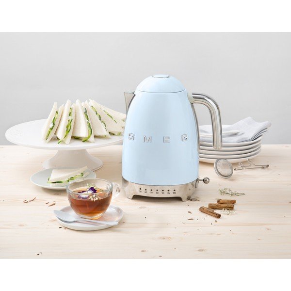 Világoskék rozsdamentes acél vízforraló 1,7 l Retro Style – SMEG-image-1