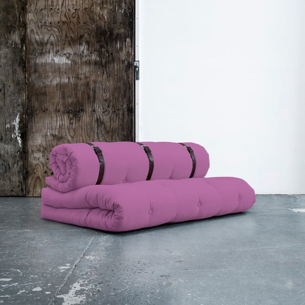 Buckle Up Taffy Pink állítható kanapéágy, bőrpántokkal - Karup