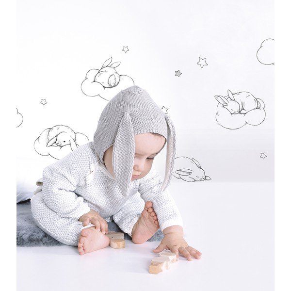 Matrica lap 30x42 cm Bunnies, Clouds And Stars – Lilipinso-image-1